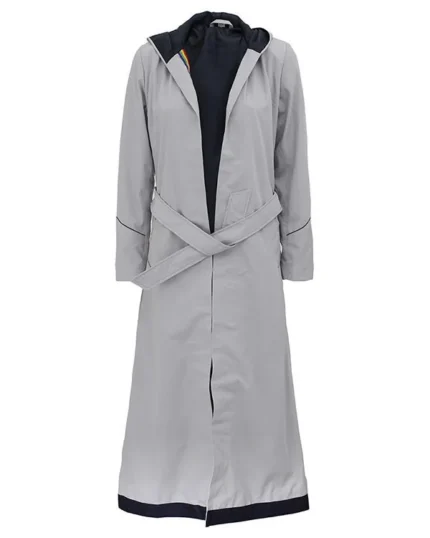 Introducing the Grey Jodie Whittaker Coat, inspired by the iconic attire of the 13th Doctor from Doctor Who.