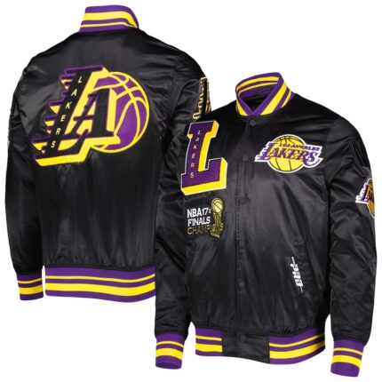 Los Angeles Lakers Mash Up Capsule Satin Jacket from Pro Standard Men's