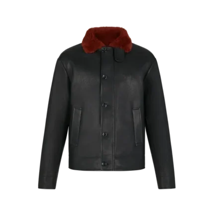 Louis Vuitton Aviator Flower Leather Jacket