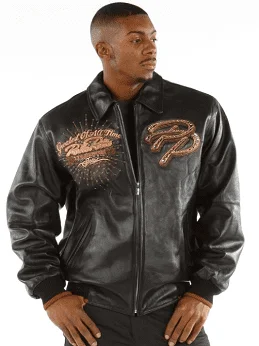 Pelle Pelle Greatest Of All Time Black And Brown Leather Jacket