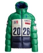 Olympics 2026 Polo Team USA Closing Ceremony Green Jacket