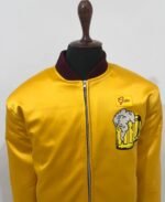 Kenosha Kickere Home Alone Yellow Golden Satin Jacket - Image 3