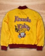 Kenosha Kickere Home Alone Yellow Golden Satin Jacket - Image 4