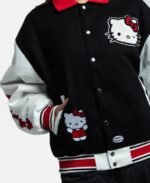 Helle Kitty Black And White Varsity Jacket - Image 4