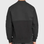 Fend Black Suede Leather Bomber Jacket - Image 2
