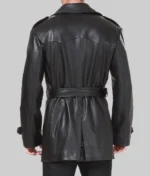 Men’s Premium Streetwear Black Leather Coat - Image 2