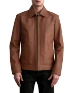 Men’s Matte Brown Leather Jacket