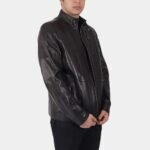 Bazzaro Leather Biker Jacket - Image 2