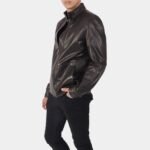 Bazzaro Leather Biker Jacket - Image 4