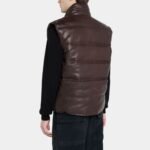 Nolan Brown Puffer Vest - Image 3