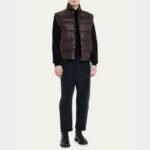 Nolan Brown Puffer Vest - Image 2