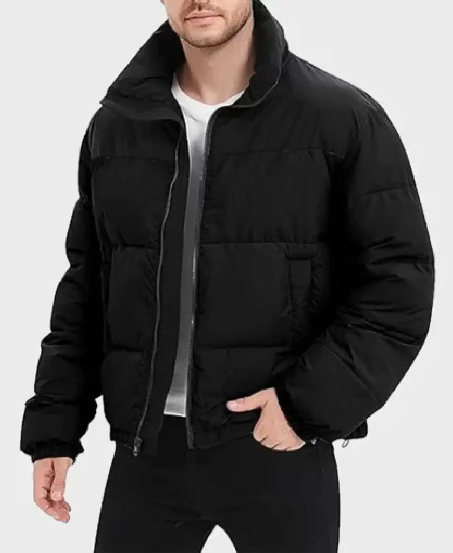Mens-Parachute-Black-Puffer-Jacket