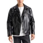 American Black Biker Leather Jacket